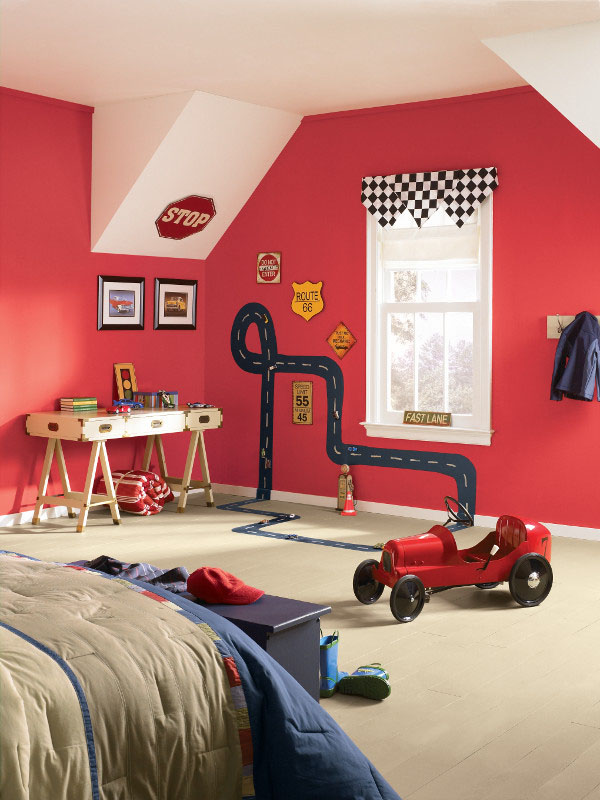 dormitorio rojo
